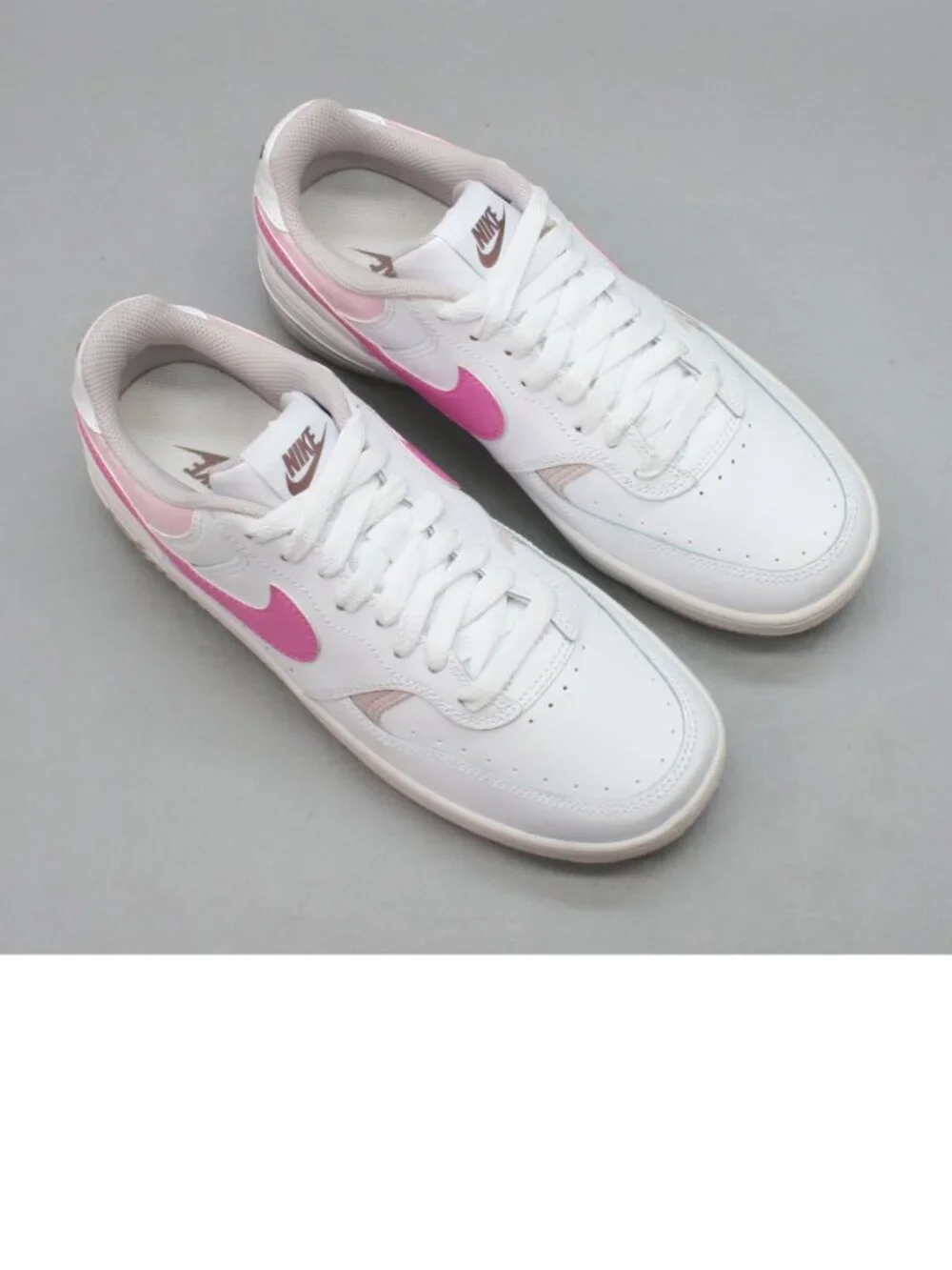 Nike Ladies 8 Gamma Force White/Playful Pink Tennis Shoes Sneakers - FZ3613-100 - Picture 6 of 12